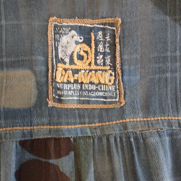 Da-Nang Surplus IndoChine Originale Cargo Wrap Dress Lace Dainty Feminine Medium - Picture 7 of 10